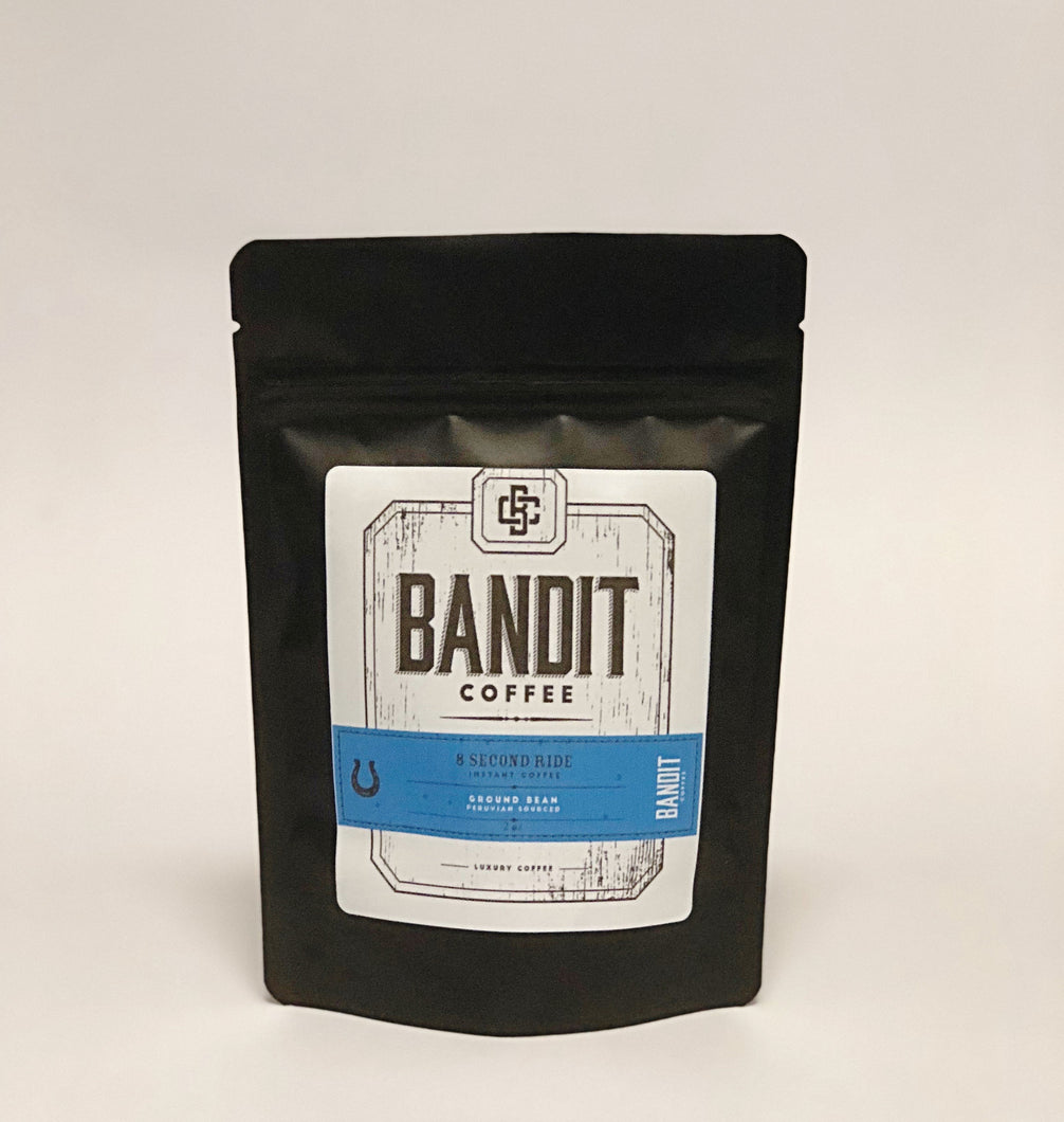 8 Second Ride Instant Coffee   2 oz. - Bandit Coffee Co. Coffee - low acidity coffee, Coffee - subscription coffee, 8 Second Ride Instant Coffee   2 oz. - luxury coffee, Coffee - on-demand coffee, Coffee - instant coffee,